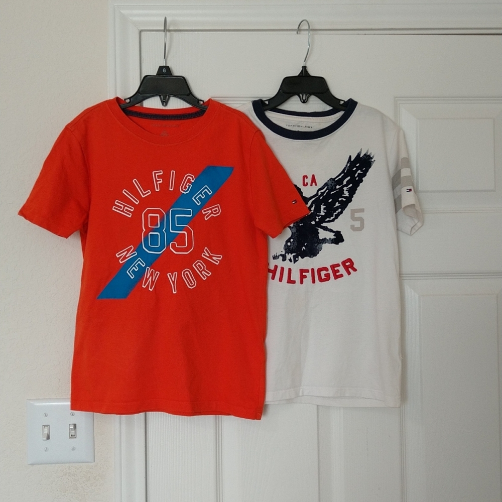 Tommy Hilfiger Boys 2 Shirt bundle size medium ( 8 - 10 )